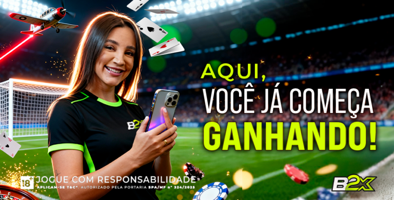 banner indicando a promoção de 1º depósito da B2X