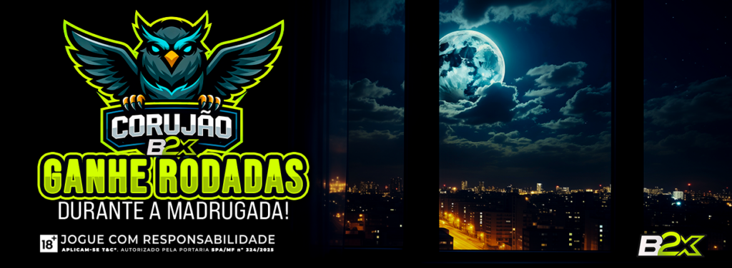 Corujão B2X garante rodadas em diferentes jogos durante a madrugada